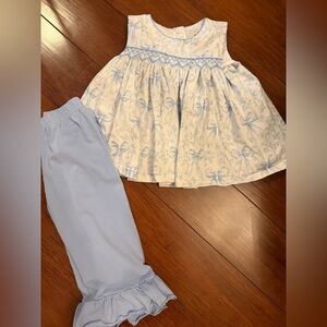 Baby girl smocked outfit